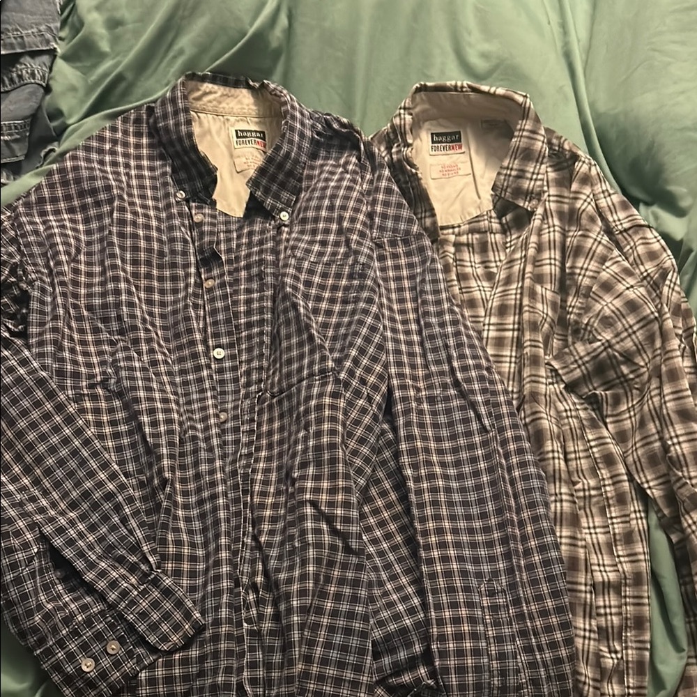 Pendleton Casual Button Down Shirts Blue and Brown